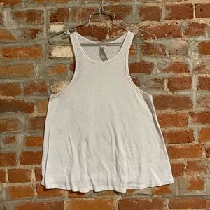 Free People High Neck White Tank Top